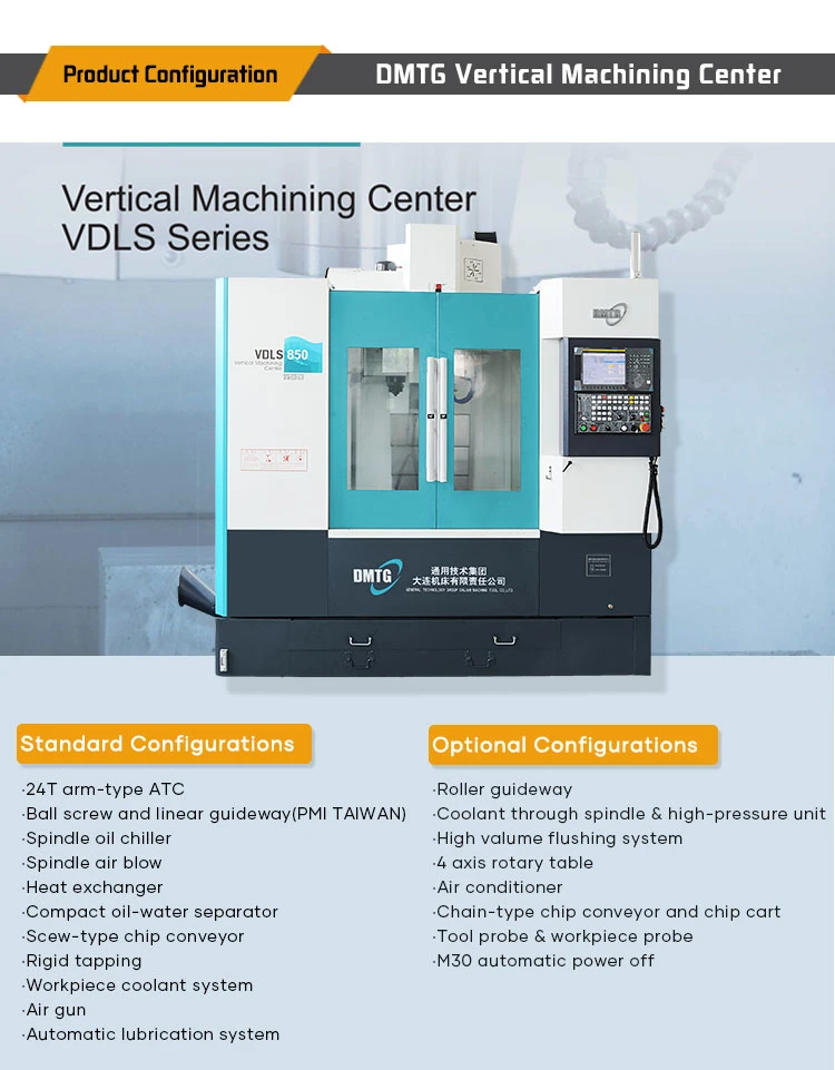 13 Months Warranty Vertical Machining Center Dmtg CNC Lathe Machine