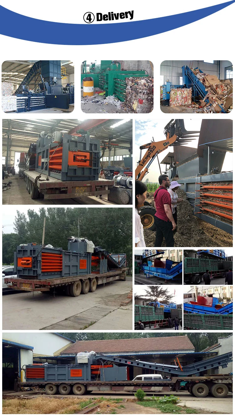 Hydraulic Horizontal Cardboard Box Baling Press Horizontal Baler Machine Automatic Cotton Baling Press