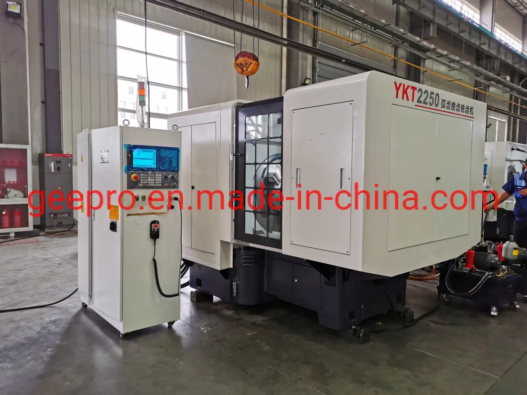 Ykt2250 Spiral Bevel Gear Milling Hobbing Machine for Cutting Dia 500mm Modules 10m