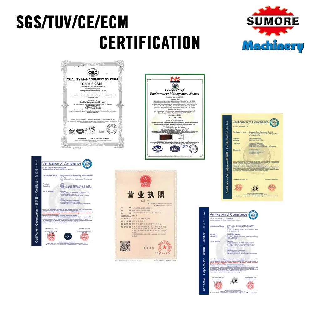 Sumore Made in Shanghai China Horizontal Machine CNC Machinery Manual Lathe with CE